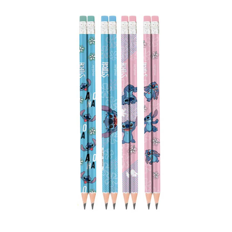 Escolar lapis com borracha stitch un
