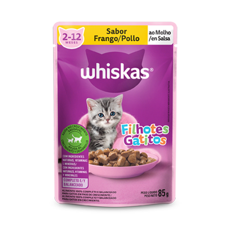 PATÊ WHISKAS FILHOTE FRANGO SC 85G