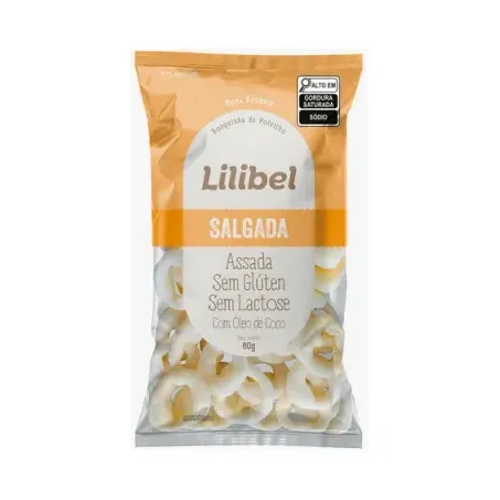 Rosquinha De Polvilho Lilibel 80g Sem Gluten Salgada