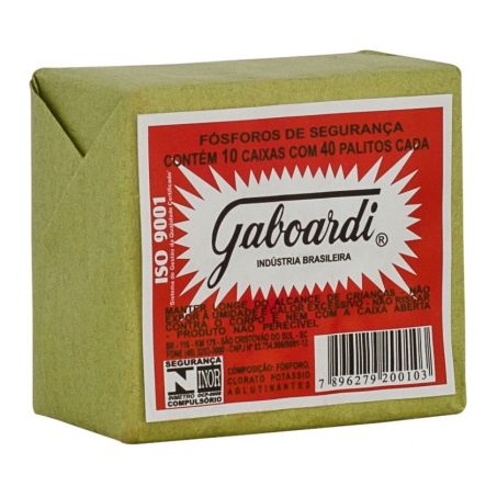 Fosforo gaboardi c/10 cx de 40 pal cada