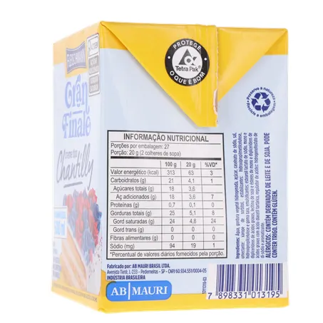 Chantilly creme fleischmann gran finale 500ml 360-7