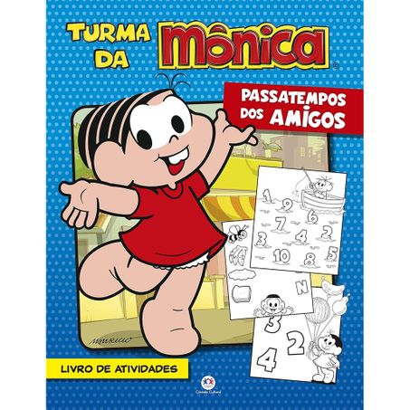 Livro Ciranda Cultural Turma Da Monica Passatempos Preferidos 3d