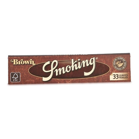 PAPEL FUMO SMOKING BROWN KING SIZE 33FLS