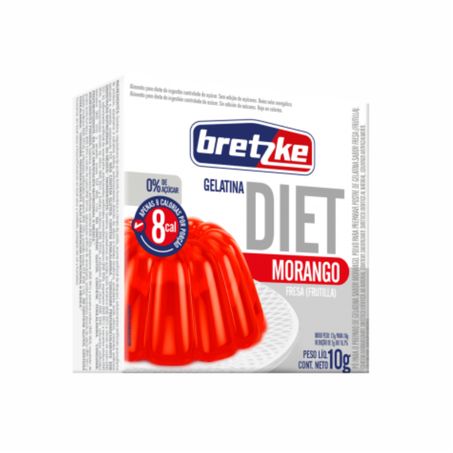 GELATINA BRETZKE DIET MORANGO 10G