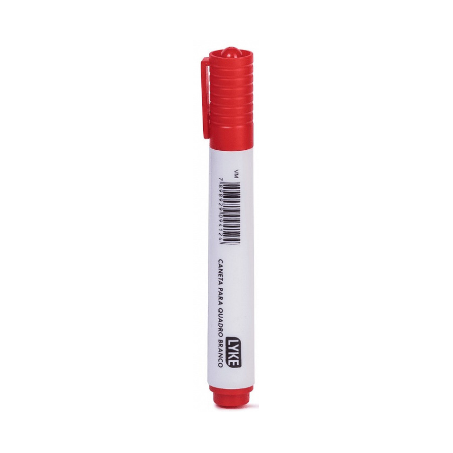 CANETA P/ QUADRO BRANCO LYKE VERMELHA