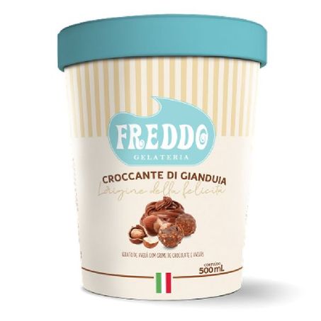 Sorvete Freddo Croccante Di Gianduia 500ml