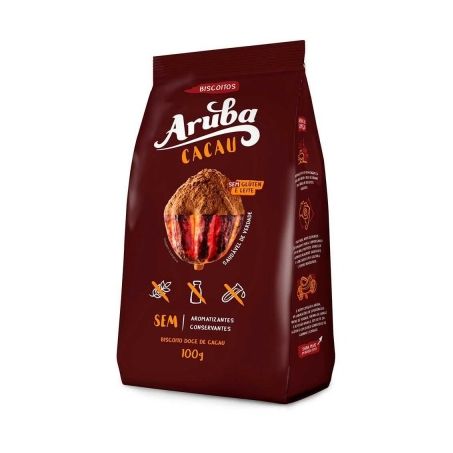 Biscoito Aruba Cacau 100g