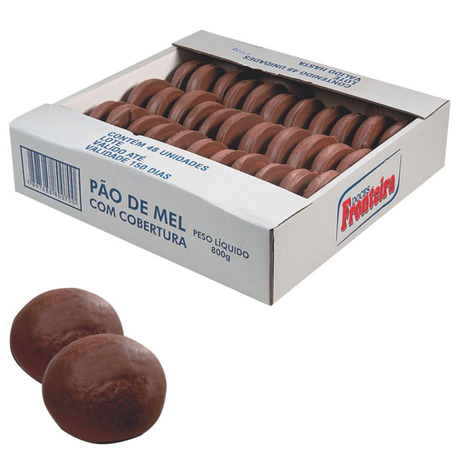 Pao de mel ao leite fronteira cx grande c/48unx16g