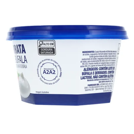 Queijo Burrata de Búfala Búfalo Dourado Pote 270gr 360-7
