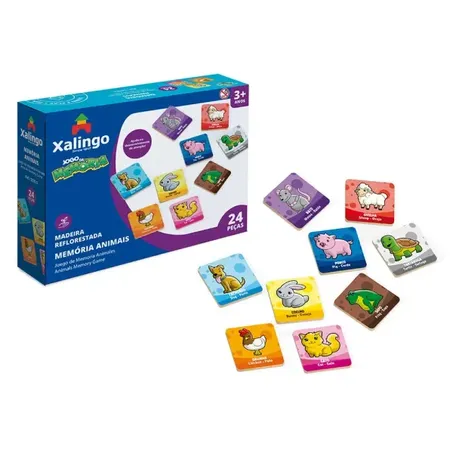 Brinq xalingo memoria animais 24pcs 5076.5