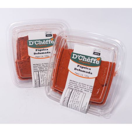 PÁPRICA DEFUMADA EMPÓRIO D'CHEFFE POTE 120G