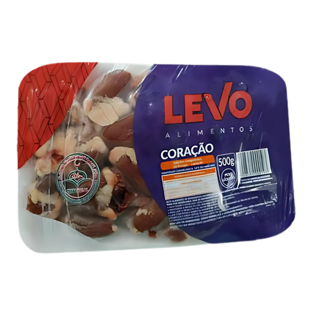 Coração Frango Levo Bandeja 500g 
 