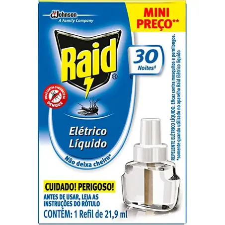 INSETICIDA LIQ. REFIL RAID 30 NOITES
