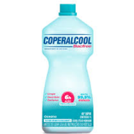 Alcool 46º inpm coperalcool 1000ml bacfree oceano