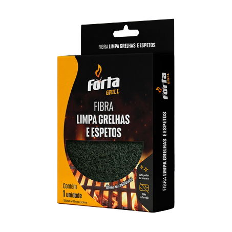 LIMPA GRELHAS E ESPETO FIBRA FORTA GRILL