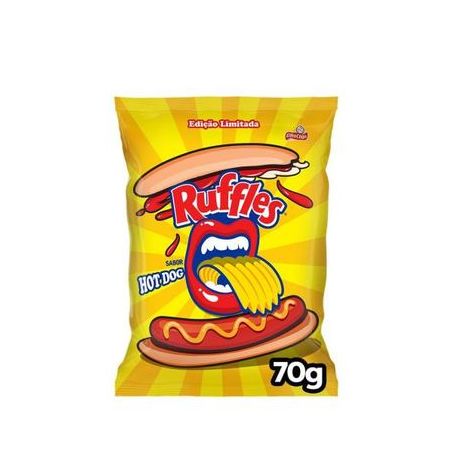 Batata ruffles 70g sabor hot dog