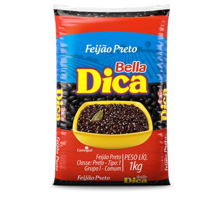 FEIJAO PRETO BELLA DICA T1 1 KG                   