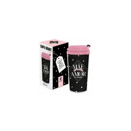 	 COPO BRASFOOT PLAST TERMICO SMART 200ML MAE MAIOR AMOR DO MUNDO