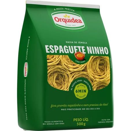 Macarrão Espaguete Ninho Com Ovos Orquídea 500g