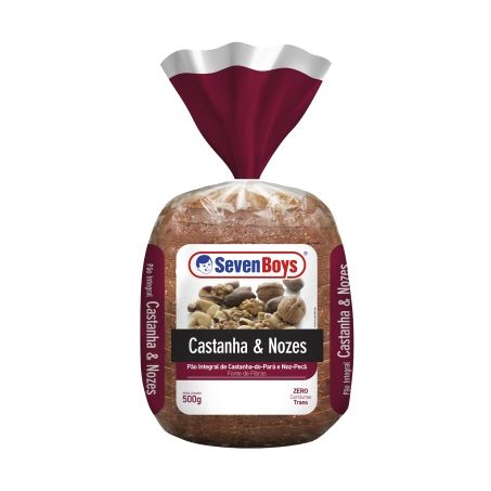 SEVEN BOYS PAO INT CASTANHA E NOZES 400G