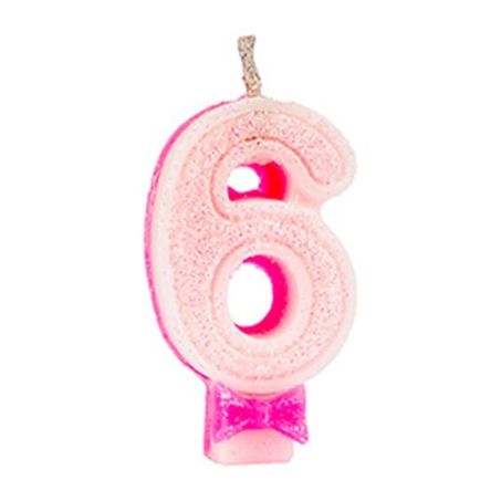 VELA ANIVER SUPER C/GLITER ROSA N6 REGINA