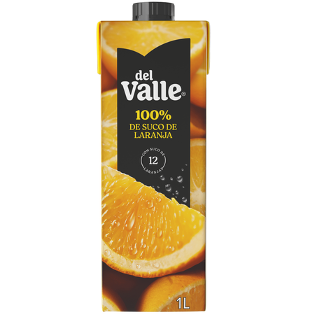 SUCO DEL VALLE 100% LARANJA 1L