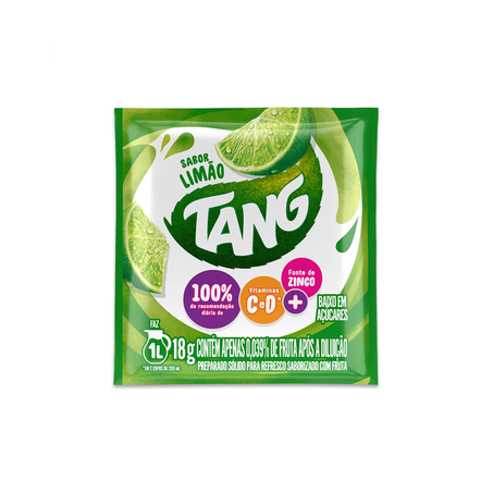 Refresco em pó tang limão pacote 18g