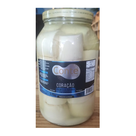 Palmito conte 1,8kg pupunha coracao
