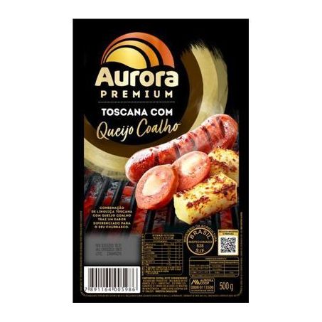 Linguica toscana aurora queijo coalho 500g
