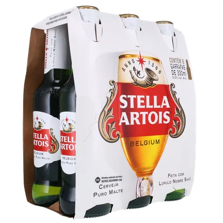 Stella Artois Cerveja Lager 330Ml Long Neck Unidade 360-14
