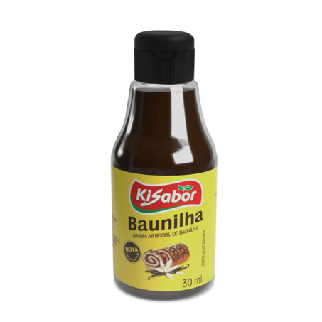 Essência de Baunilha Kisabor Embalagem 30ML