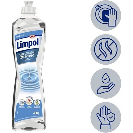 DETERGENTE GEL LIMPOL CRISTAL 400G