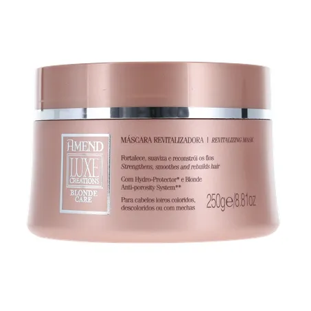 MÁSCARA DE TRATAMENTO AMEND LUXE CREATIONS BLONDE CARE POTE 250G