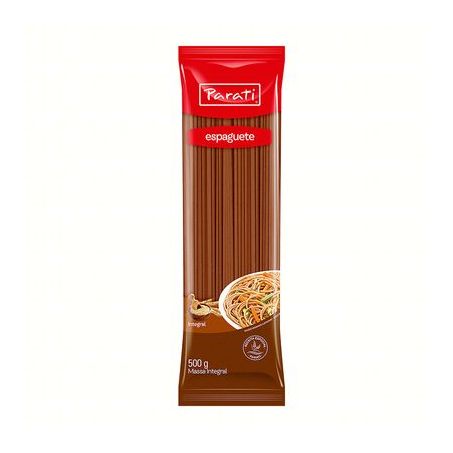 MACARRAO PARATI 500G ESPAGUETE INTEGRAL 