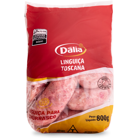 Linguica dalia 800g toscana congelado