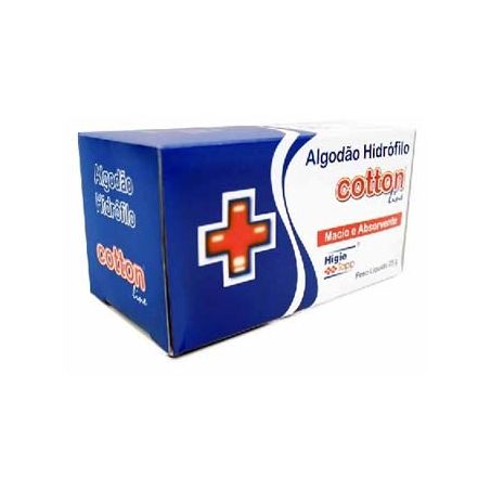 Algodão Cotton Line Hidrófilo Family Embalagem 25G