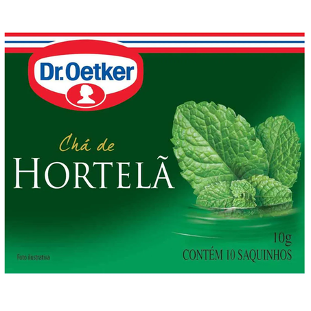 CHÁ DR OETKER ERVAS HORTELÃ 10G