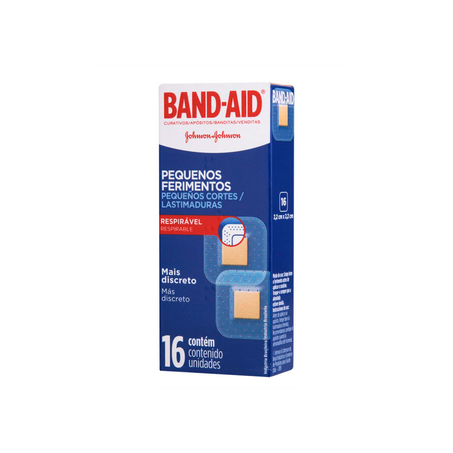 Curativos Pequenos Ferimentos Band-Aid com 16 Unidades