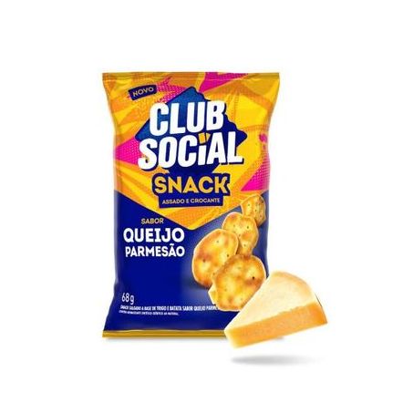 Snack club social queijo parmesao 68g