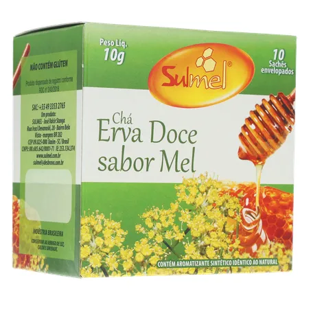Cha sulmel erva doce mel 10g 360-33
