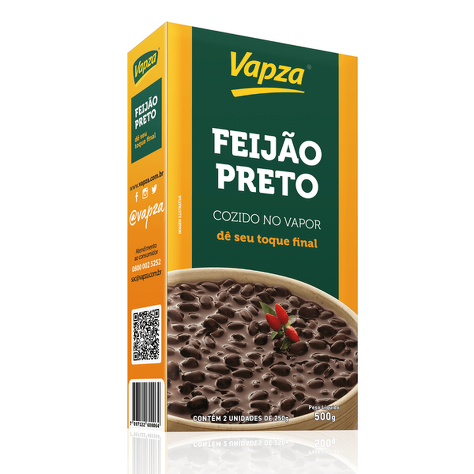 FEIJAO PRETO VAPZA 500G