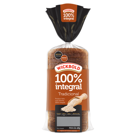 Pão wickbold tradicional 66,3% integral 350g