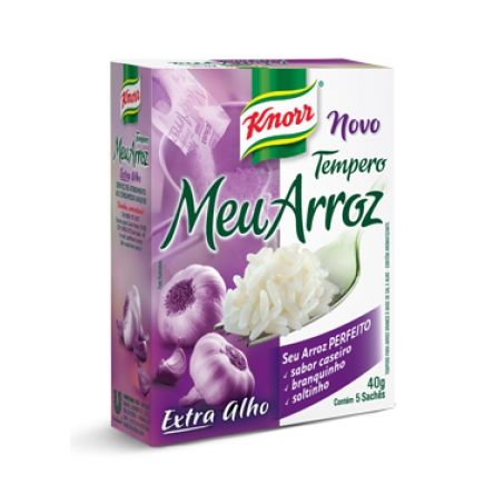 TEMPERO KNORR MEU ARROZ EXT.ALHO 5X8G 40G