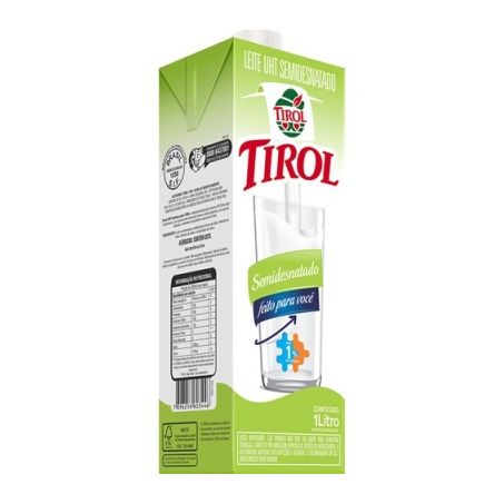 Leite tirol uht semidesnatado 1 l