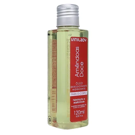 Óleo Desodorante Hidratante Vinilady Amêndoas Doce Frasco 120ml 360-32