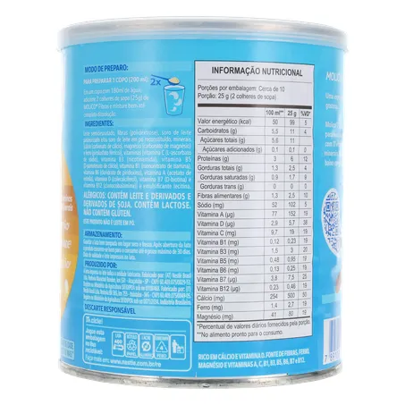 Composto Lácteo Molico Desnatado Fibras Lt 260g 360-12