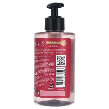 Sabonete Líquido Lux Botanicals Mão Revit Oleo de Bromélia Cop Pump 300Ml 360-20
