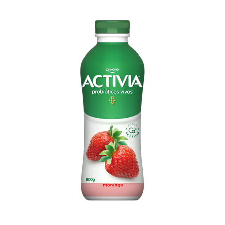 Leite fermentado morango activia gf 800g