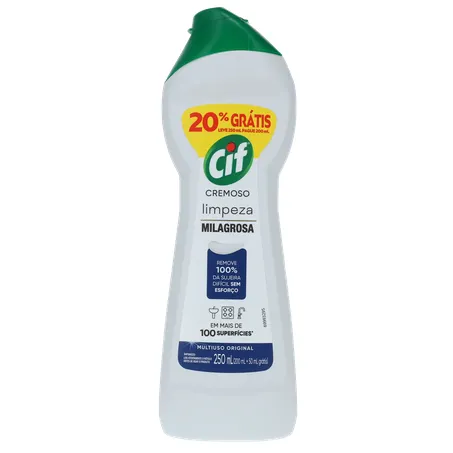 Cif cremoso 250ml 20% gratis 360-0