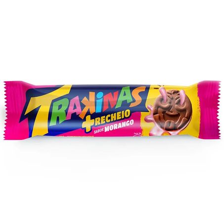 Biscoito recheado trakinas 126g rech mor
